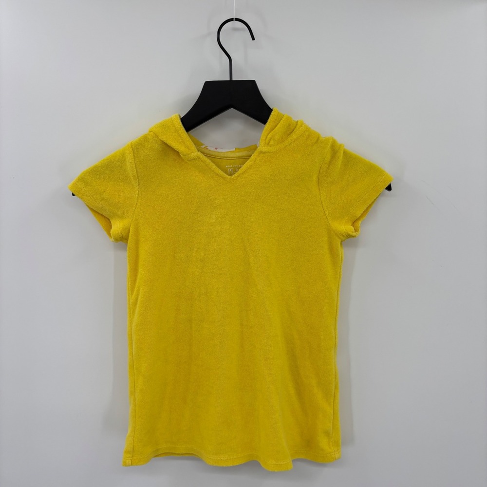 The Childrens Place Hooded Terry Top Kids 5T Yellow Lemon Heart Sunglasses Beach